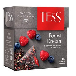 Tess/ტესს შავი ჩაი ჟოლოთი და მოცვის არომატით 20ც.