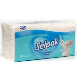 Selpak Comfort/სელპაკ კომფორტი ხელსახოცი 200ც.