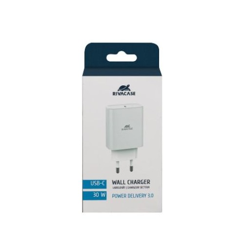 დამტენი RIVACASE PS4193 W00 EU wall charger white 30W PD 3.0/ 1 USB-C