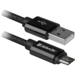 კაბელი USB08-03T PRO USB2.0 USB cable, AM-MicroBM, 1m, 2.1A (87802) DEFENDER
