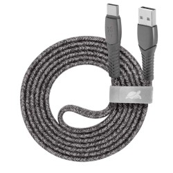 კაბელი RIVACASE PS6102 GR12 Type-C / USB 2.0 1,2m grey