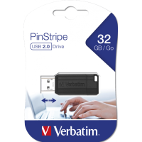 Verbatim USB ფლეშ მეხსიერება USB2.0 Drive 32Gb Pinstripe