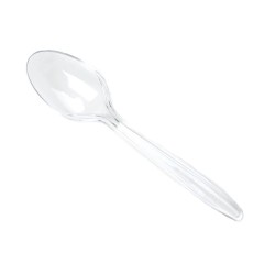 ერთჯერადი კოვზი სუპისთვის, თეთრი 1/100ც დიდი ზომის