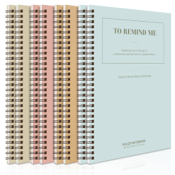 ბლოკნოტი A5/60ფ., LA560-01 , DELI გვერდითა ზამბარით