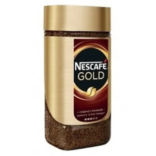 ხსნადი ყავა ნესკაფე გოლდი Nescafe gold 190 ქილა