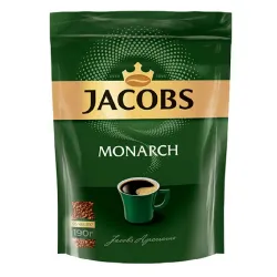 ხსნადი ყავა იაკობს მონარქი Jacobs Monarch 190გრ პაკეტი