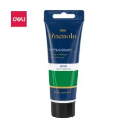 აკრილის საღებავი, 75მლ ტუბა,   SAP GREEN  C75-SG , DELI