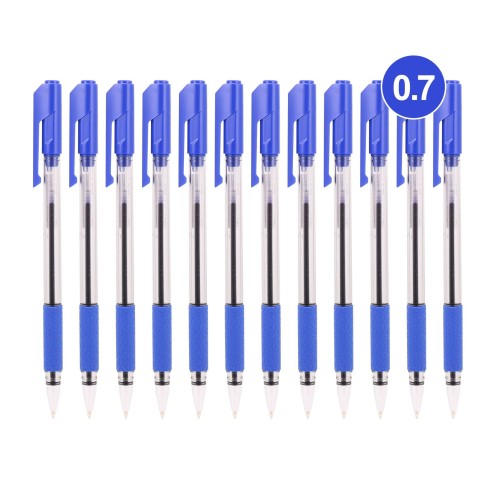 კალამი ბურთულიანი Bullet tip 0.7mm BLUE  Q01630,DELI