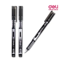 კალამი მელნიანი Roller Pen 0.5mm BLACK Q300BK ,DELI