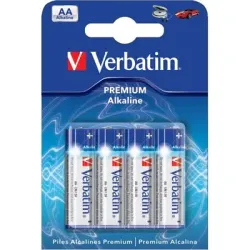 Verbatim- შეკვრა ელემენტების 4 ცალიანი,    AA ზომა, R06, Alkaline