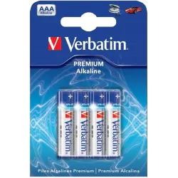 Verbatim- შეკვრა ელემენტების 4 ცალიანი,    AAA ზომა, R03, Alkaline