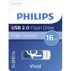 Philips- USB ფლეშ მეხსიერება 16GB, Vivid Edition Green Philips  (FM16FD05B/00 )