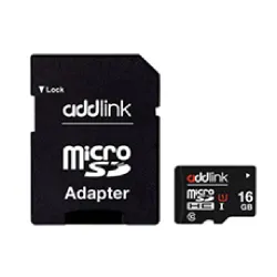 მეხსიერება 16GB microSD UHS1(Class10+ Adapter) ad16GBMSH310A Addlink