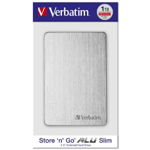 ხისტი მაგნიტური დისკი SnG Alu S 2.5 HDD USB3.2 G1 1TB Sl (053663) Verbatim