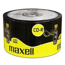 Maxell-შეკვრა დისკების 50-ცალიანი CD-R, 80 52X 50 SHRINK