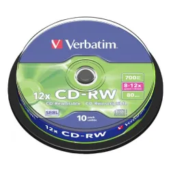 Verbatim- შეკვრა დისკების 10-ცალიანი CD-RW