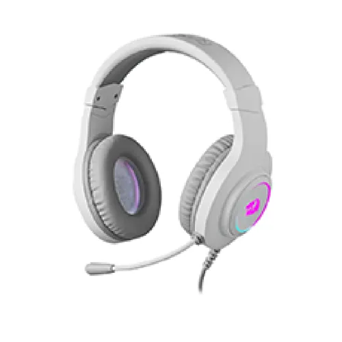 ყურსასმენი HYLAS Gaming headset, White, RGB, 3.5 Jack (70840) Redragon