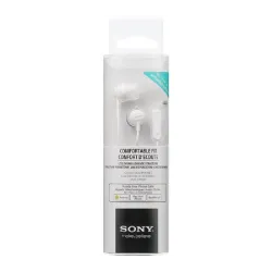 ყურსასმენი Sony Headphones In-Ear EX15 9mm Driver White incl. Microphone SOHSEX15APWT MDREX15APW.CE7
