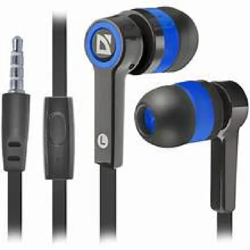 Defender- ყურსასმენი მიკროფონით  Pulse 420 black + blue, in-ear