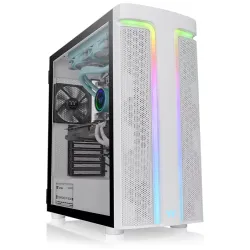 PC Components/ Case/ Miditower/ H590 TG Snow ARGB Mid Tower Chassis