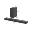 Sound Bar/ LG S75Q Black 3.1.2ch Sound bar with Dolby Atmos DTS:X, High-Res Audio, Synergy TV, Meridian, HDMI eARC, 4K Pass Thru with Dolby Vision