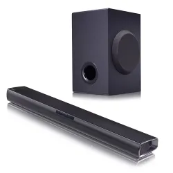 Sound Bar/ LG SQC1 Black 2.1 Channel Soundbar RMS 160; 2x30W; Bluetooth;  USB 4.0