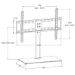 TV Accessories/ Wall Brakets/ Colorview table with TV bracket 32-70