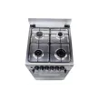 Gas Cooker/ Oz/ Oz OE 5040 IX / OSE50X50X4 Coocker, 4Gas, Oven-Electric, 50x50x85, Silver, Top metal