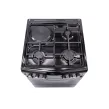 Gas Cooker/ Oz/ Oz OM 6031 BL / OCourved60X60B3/1 Coocker, 3+1, Oven-Combination,Lighter, 2Plates, 60x60x85, Black