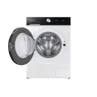 Washing Machine/ Samsung WW11BB744CGELP -11 KG, 1400 RPM, 85x60x60, INVERTER, STEAM, AI EcoBubble,  SMART Things, White (Black Panel)