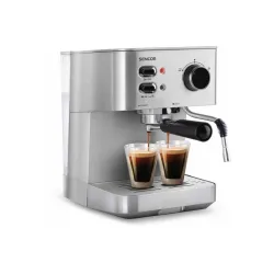 Espresso Coffee Maker/ Sencor SES 4010SS Espresso Machine,15Bar,1and2Cup,Tank 1.5L,Cup warmer,Power 1050W, 33x29x32sm, 4.8Kg