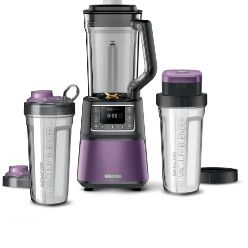 Blender/ Sencor SBU 7873VT Automatic Vacuum Super Blender, Multicyclon Blending with Titan 8-blades, 7 Programs for Perfect Blending Results, Tritan (PCTG) Mat