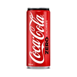 Coca-Cola Zero /კოკა-კოლა ზერო ქილის უშაქრო 330მლ. 