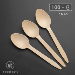 კოვზი ხის ერთჯერადი (100 ცალი)