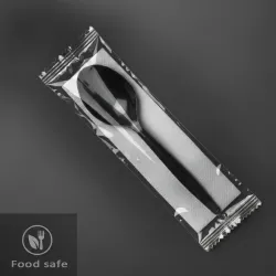 ერთჯერადი კოვზი, ხელსახოცი (სეტი)