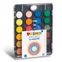 აკვარელი 24 watercolour tablets 30 mm with lid/mixing palette and 1 brush  PRIMO