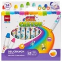 პასტელი GEL Crayon 24color C211-24, DELI