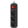 დამაგრძელებელი G318 Power strip, Switch, 1.8 m, 3 outlets (99333) DEFENDER