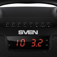 დინამიკი SVEN PS-460, BLACK (18W,Bluetooth,FM,USB,microSD,LED-display,1800mAh) SV-015237