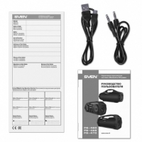 დინამიკი SVEN PS-465, black (18W, Bluetooth, FM, microSD, LED-display, 1800mAh) SV-015244