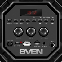 დინამიკი SVEN PS-550, black (36W, Bluetooth, FM, USB, microSD, LED-display, 2000mAh) SV-018153