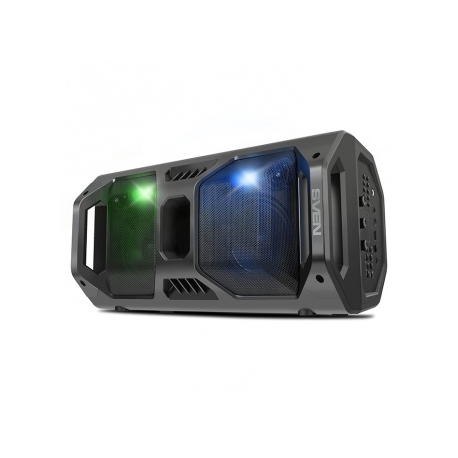 დინამიკი SVEN PS-600, black (50W, TWS, Bluetooth, FM, USB, microSD, LED-display, 2x4000mAh) SV-018443