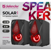 დინამიკი Solar 1 2.0 Speaker system, 6W, Light, USB powered (65401) DEFENDER