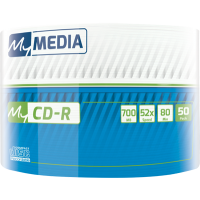 My Media-შეკვრა დისკების 50-ცალიანი CD-R 52x 700MB 50PK Wrap (69201)