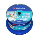 Verbatim-შეკვრა დისკების 50-ცალიანი CD-R AZO Printable (43438)