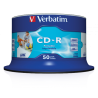 Verbatim-შეკვრა დისკების 50-ცალიანი CD-R AZO Printable (43438)