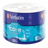 Verbatim-შეკვრა დისკების 50-ცალიანი CD-R Extra Protection, (43787)